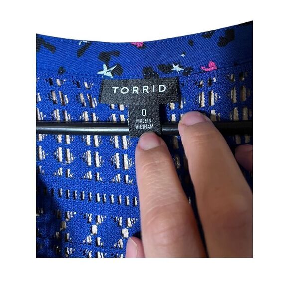 Torrid Mini Challis Zip Front Shirt Dress Size 0 - Picture 6 of 9